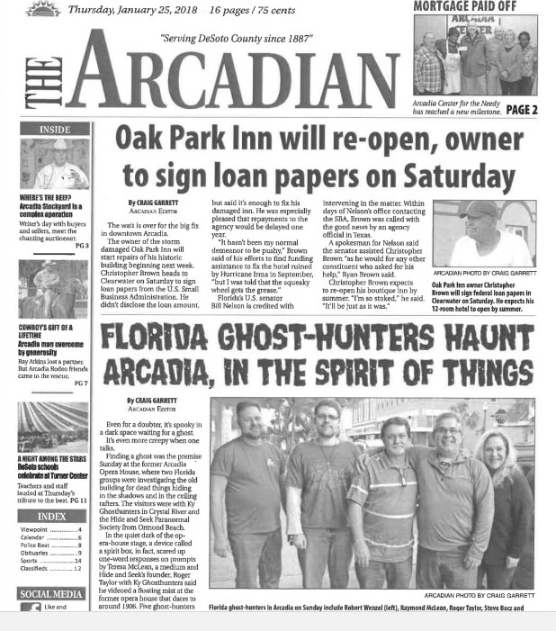 Old Opera House Newspaper Article