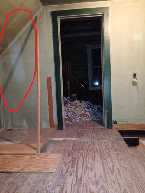 Miss Hattie's bedroom door and hallway entry view 2